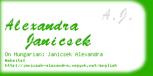 alexandra janicsek business card